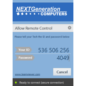 Step 2 for Next Generation Computers Live Chat Support System